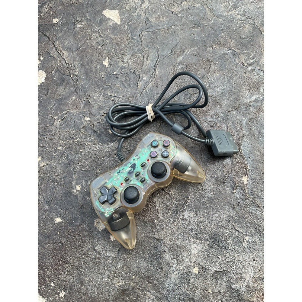 Sony PlayStation 2 PS2 Nyko Omega 2 Controller Clear